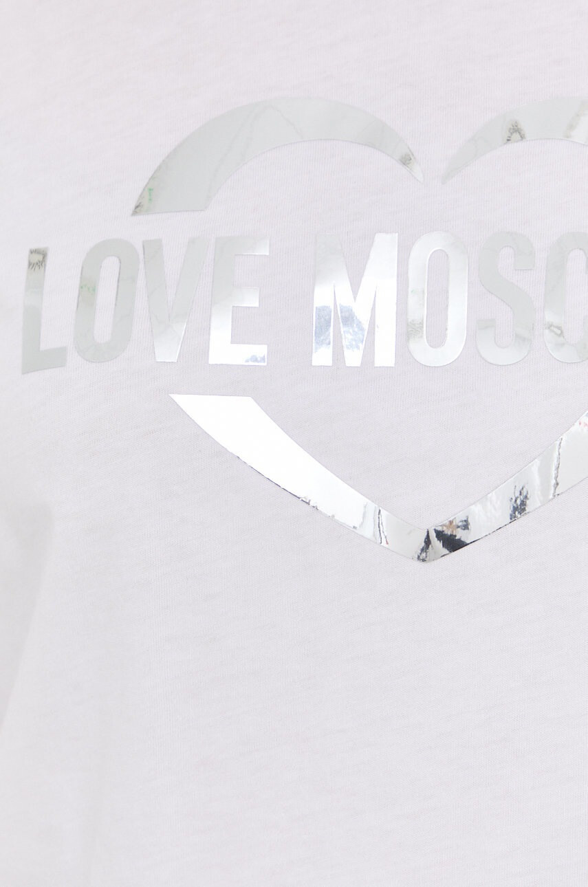 Love Moschino Памучна тениска - Pepit.bg