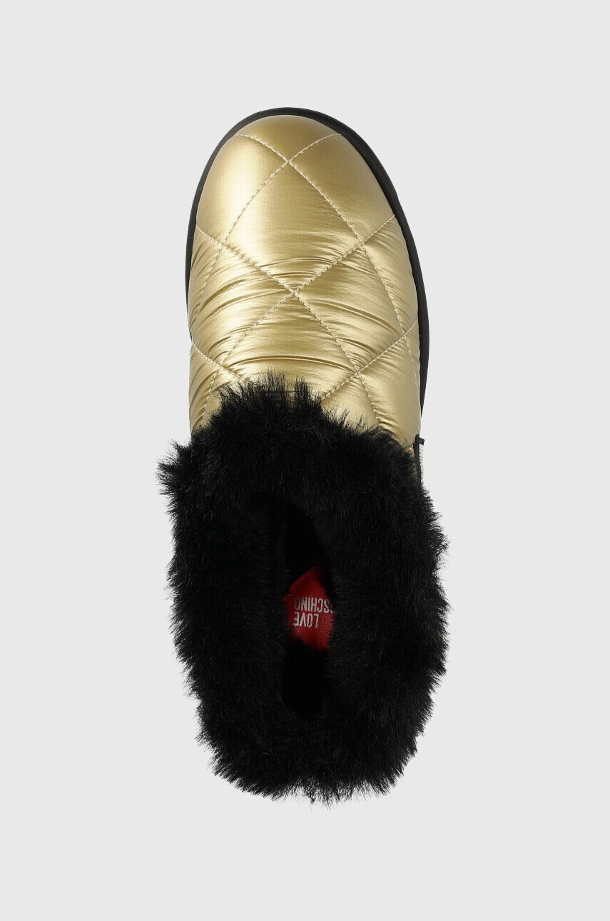 Love Moschino Пантофи в златисто - Pepit.bg