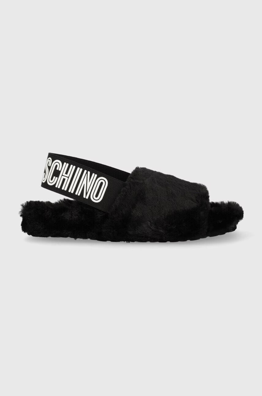Love Moschino Пантофи в черно - Pepit.bg