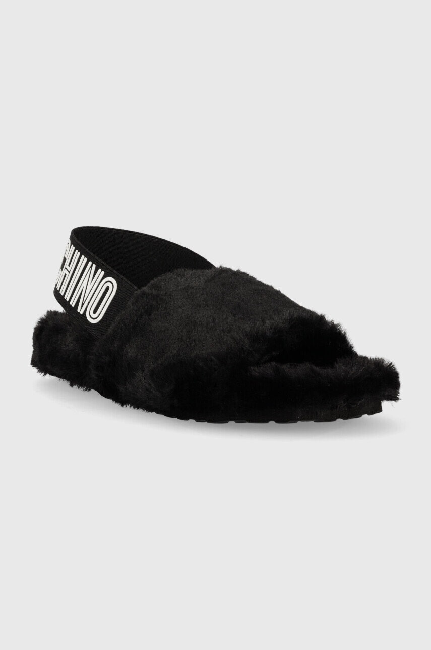 Love Moschino Пантофи в черно - Pepit.bg