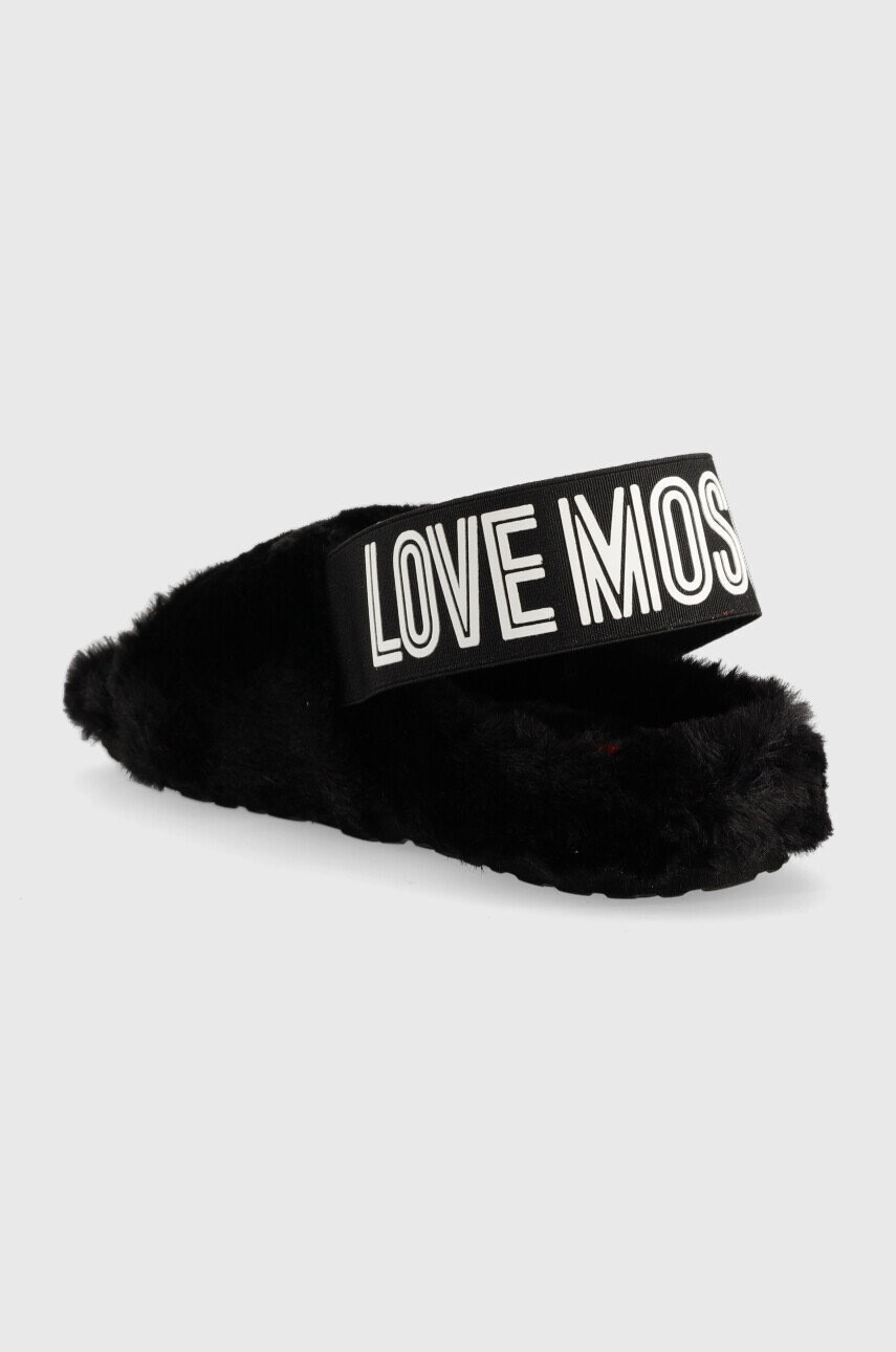 Love Moschino Пантофи в черно - Pepit.bg