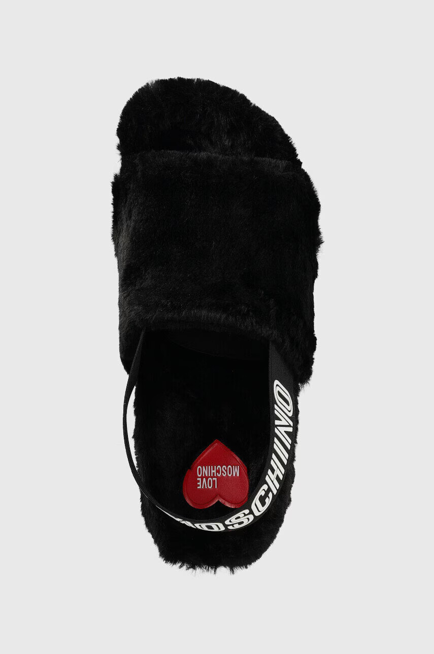 Love Moschino Пантофи в черно - Pepit.bg