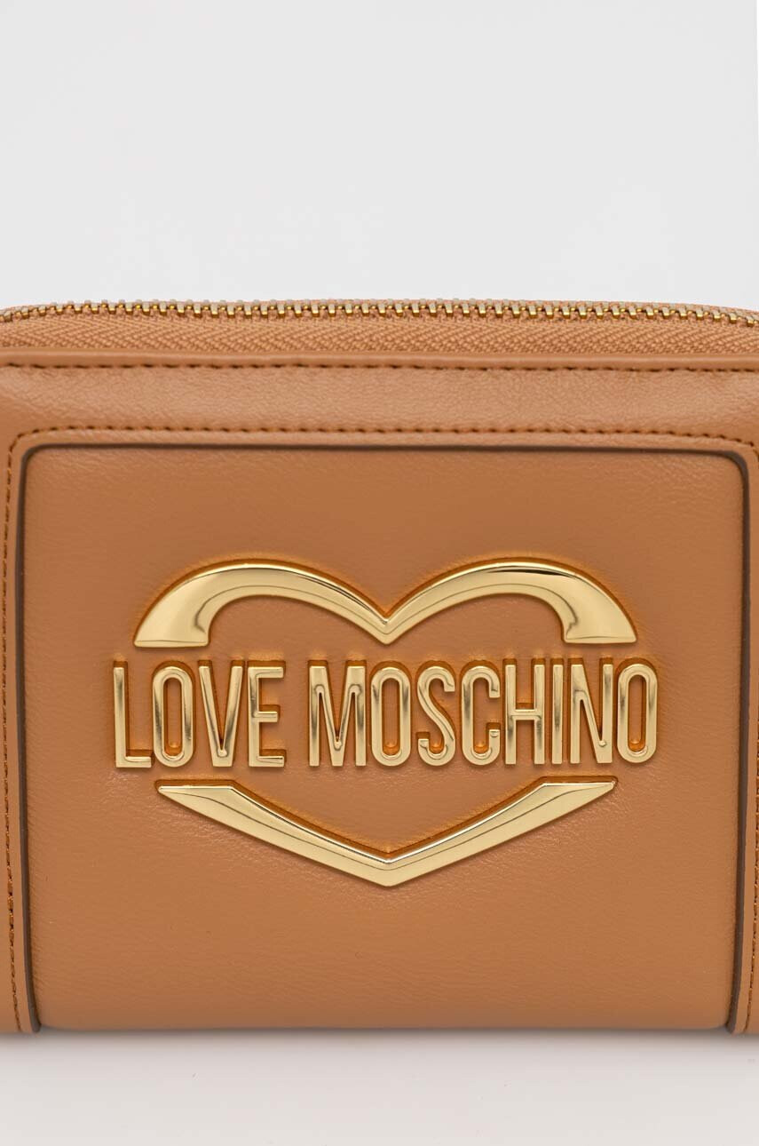 Love Moschino Портмоне дамски в кафяво - Pepit.bg