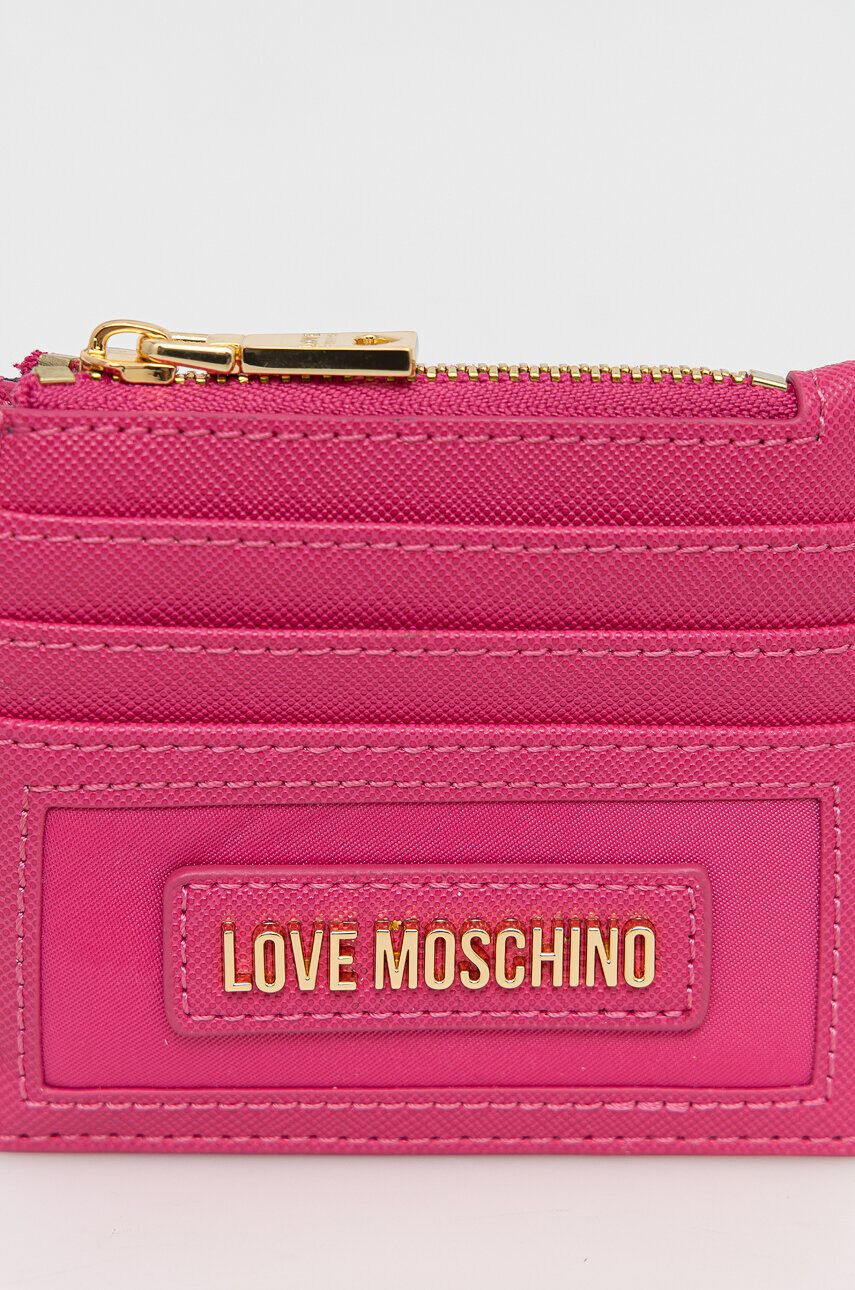 Love Moschino Портмоне дамски в розово - Pepit.bg