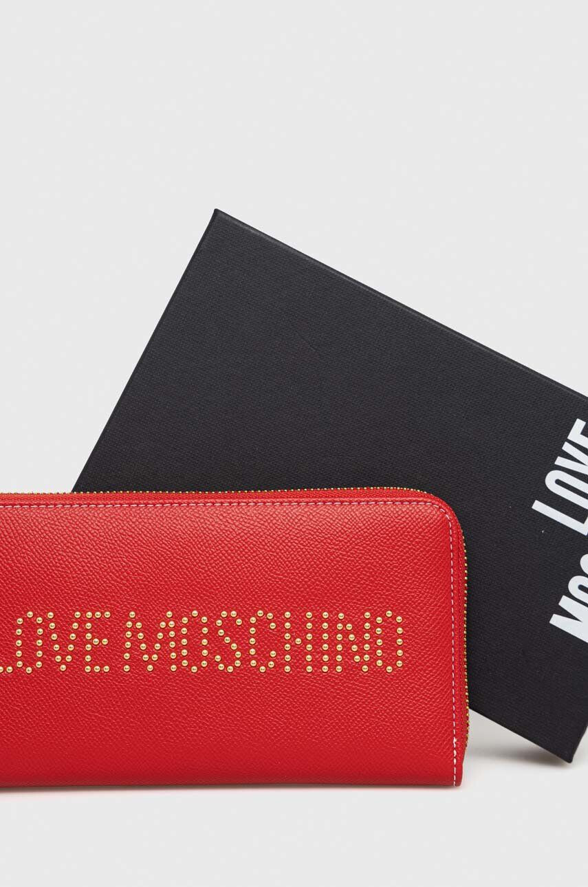 Love Moschino Портмоне дамски в червено - Pepit.bg