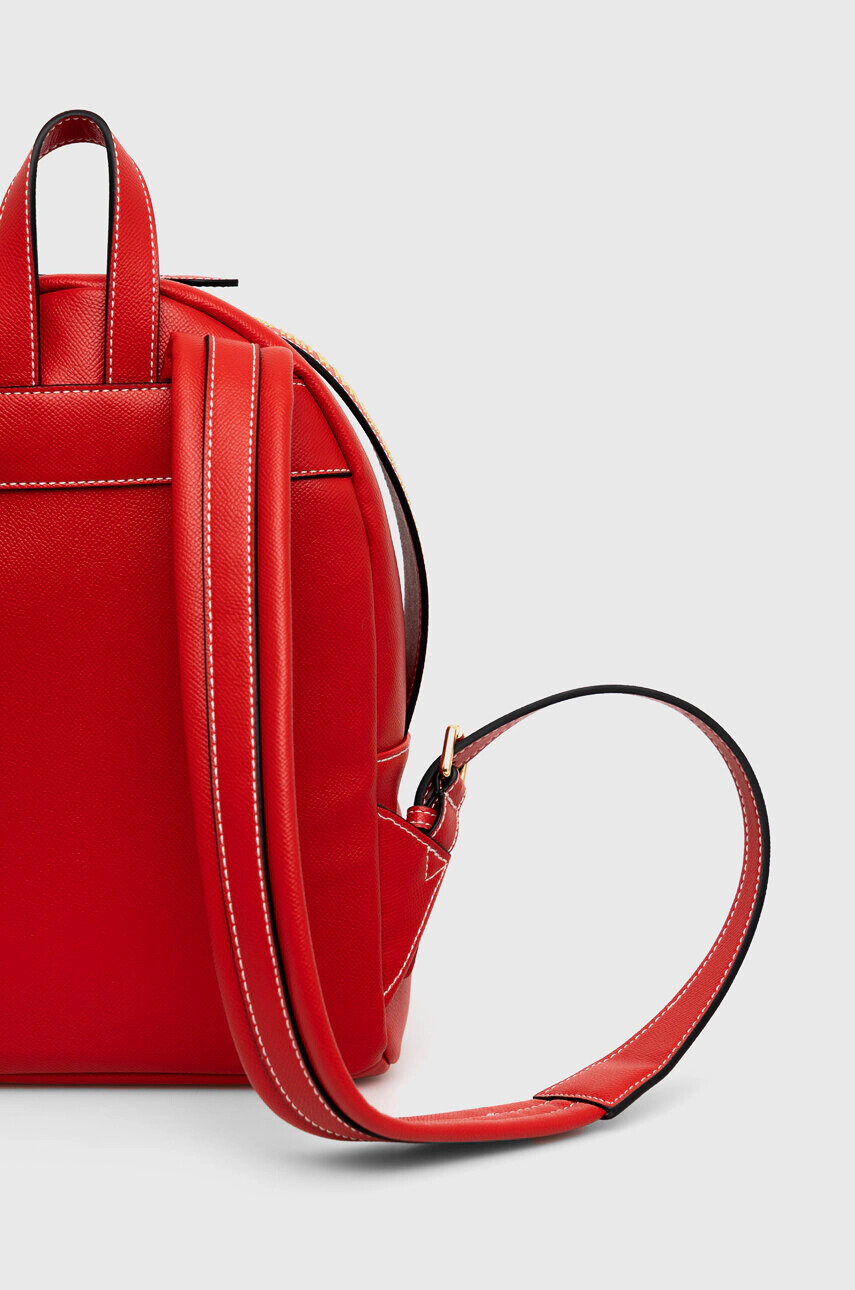 Love Moschino Раница в червено малък размер с апликация - Pepit.bg