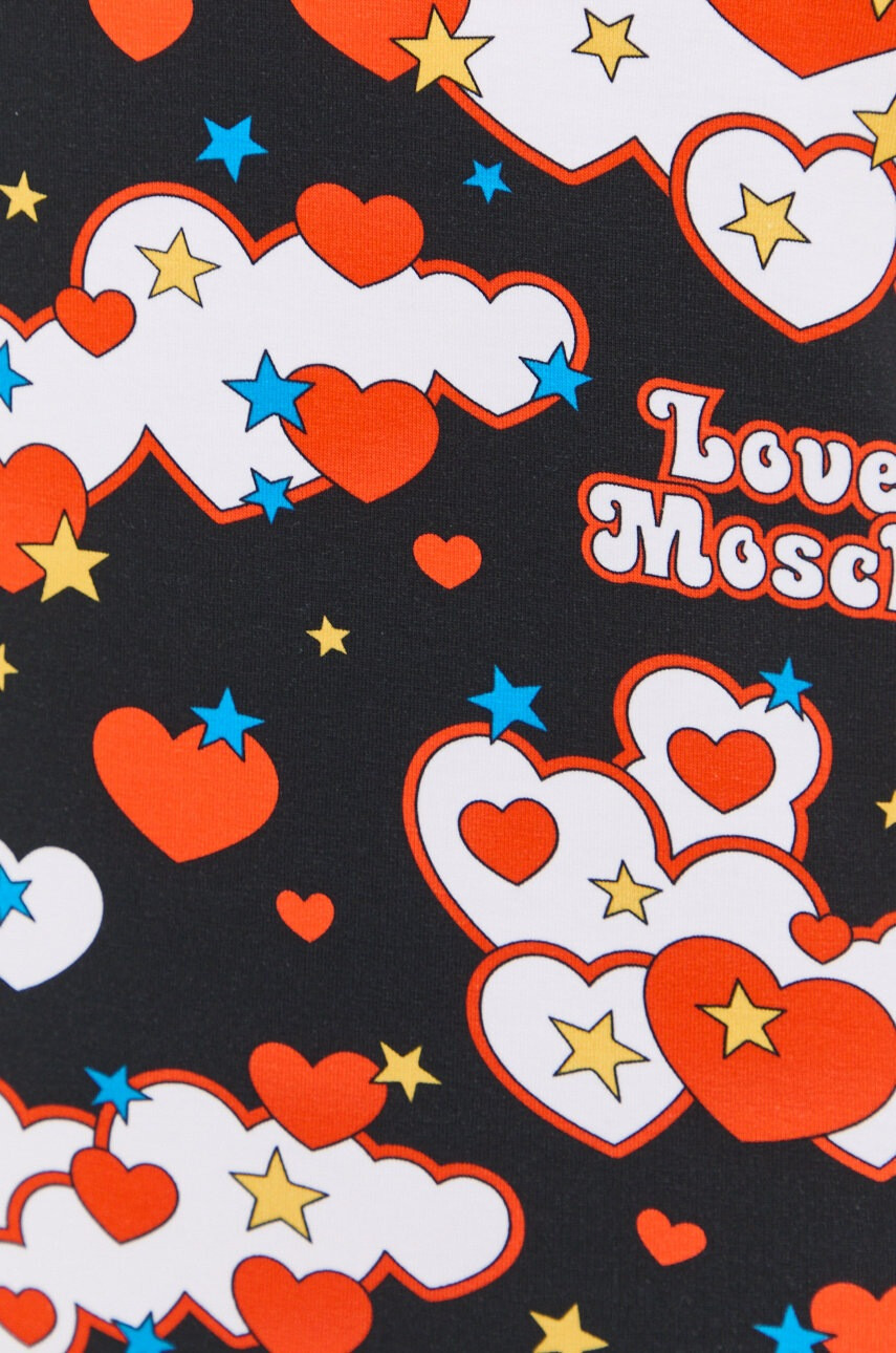 Love Moschino Рокля в черно къс модел със стандартна кройка - Pepit.bg