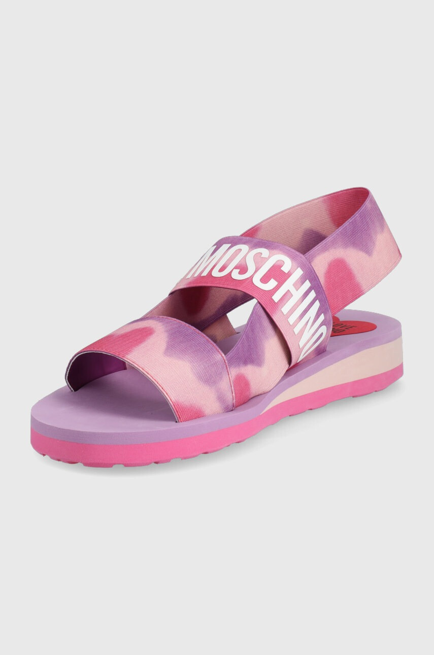 Love Moschino Сандали дамско в розово - Pepit.bg