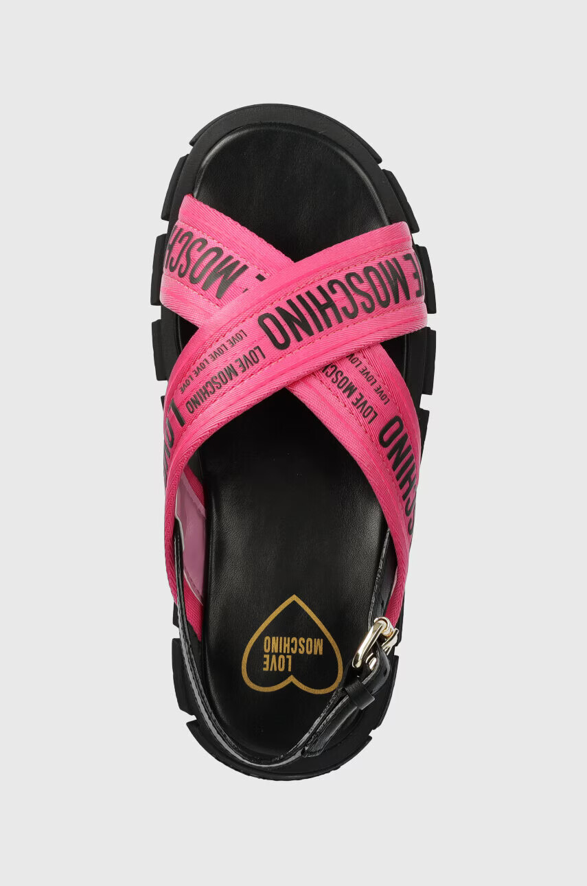Love Moschino Сандали в розово с платформа JA16186G0GIX261A - Pepit.bg