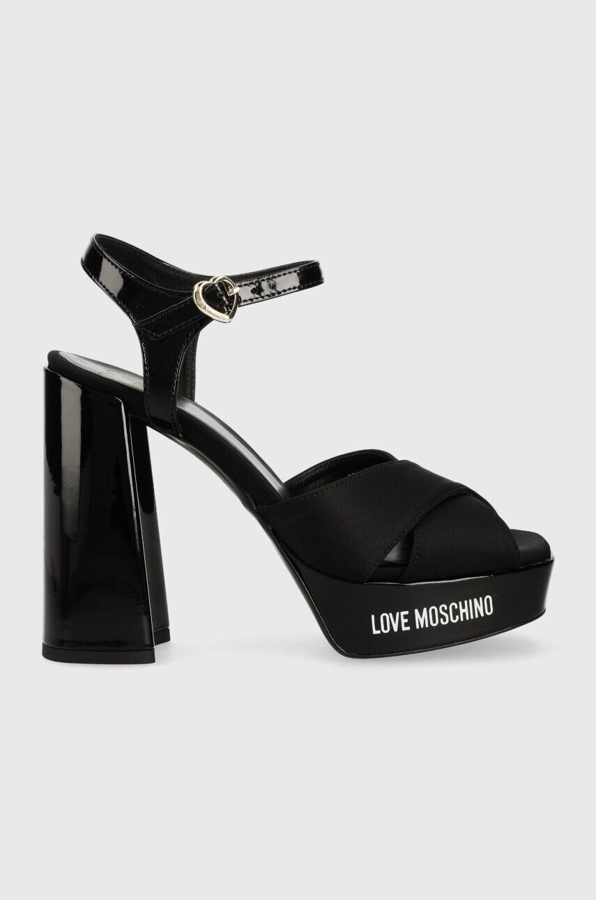 Love Moschino Сандали San Lod Quadra 120 в черно JA1605CG1G - Pepit.bg