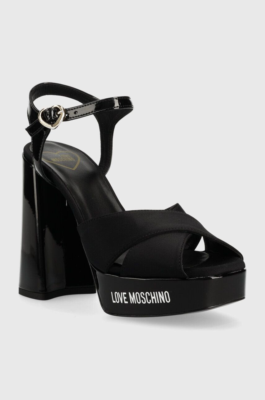 Love Moschino Сандали San Lod Quadra 120 в черно JA1605CG1G - Pepit.bg