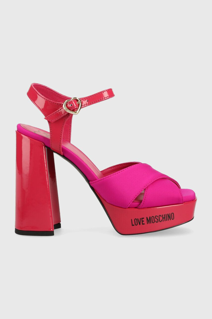 Love Moschino Сандали San Lod Quadra 120 в розово JA1605CG1G - Pepit.bg