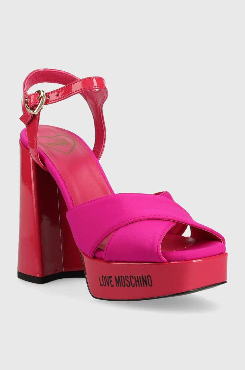 Love Moschino Сандали San Lod Quadra 120 в розово JA1605CG1G - Pepit.bg