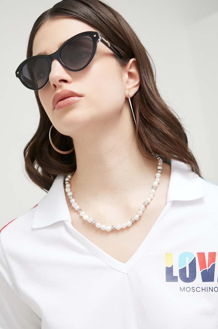 Love Moschino Слънчеви очила в черно - Pepit.bg