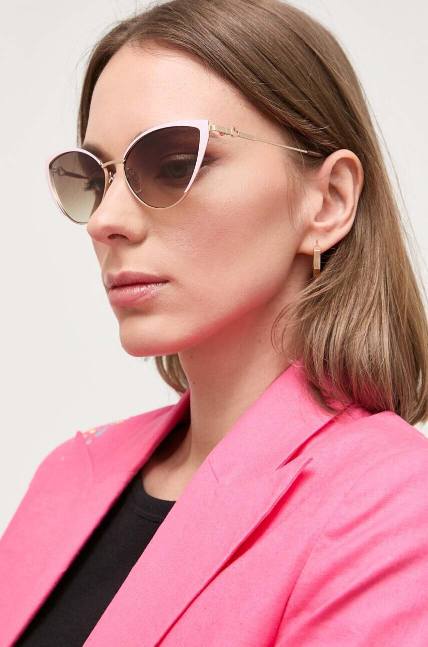 Love Moschino Слънчеви очила в златисто - Pepit.bg