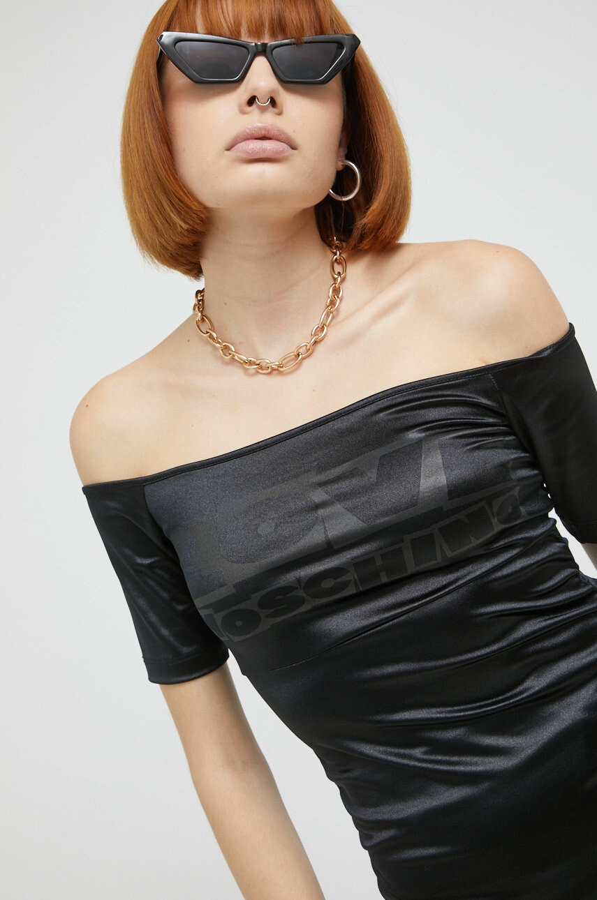 Love Moschino Тениска дамска в черно - Pepit.bg