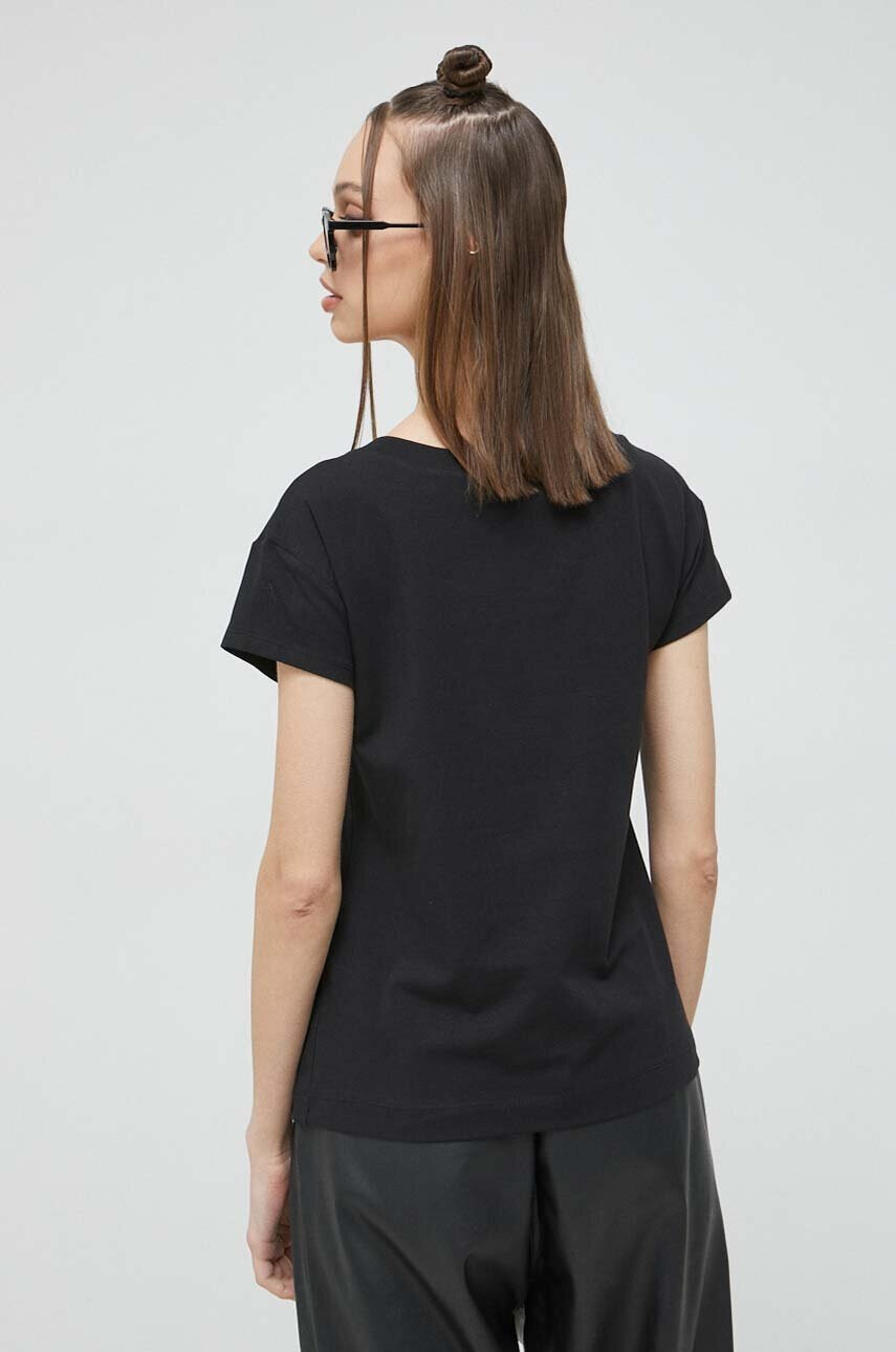 Love Moschino Тениска в черно - Pepit.bg