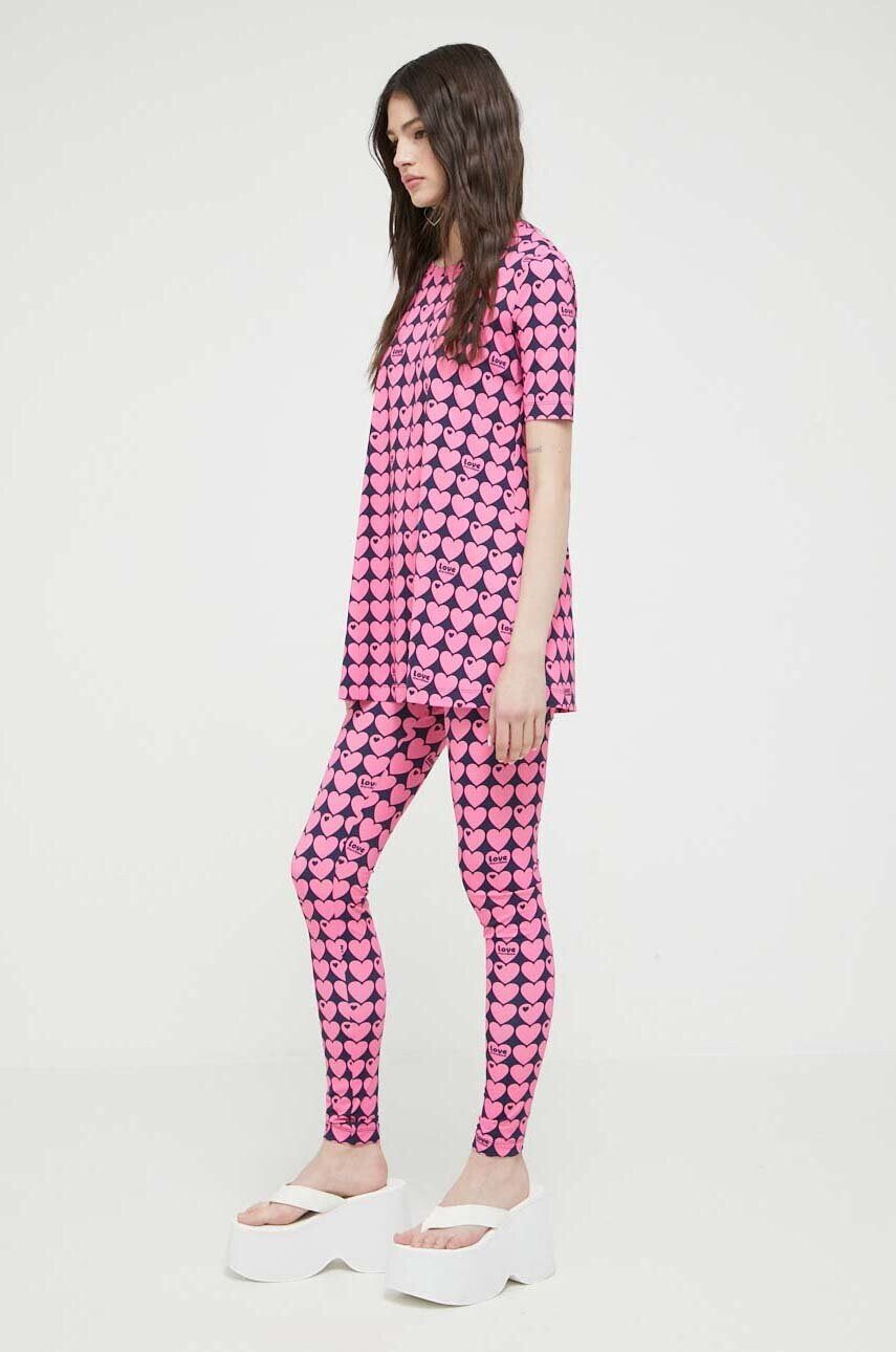Love Moschino Тениска в розово - Pepit.bg