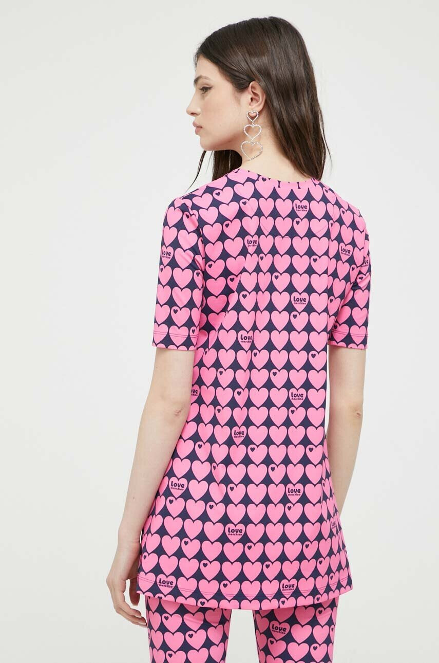 Love Moschino Тениска в розово - Pepit.bg
