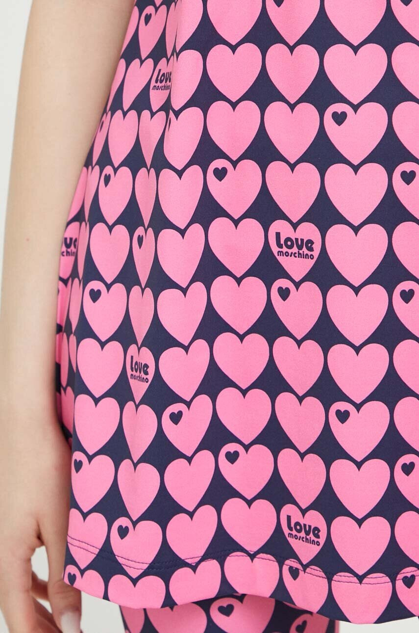 Love Moschino Тениска в розово - Pepit.bg