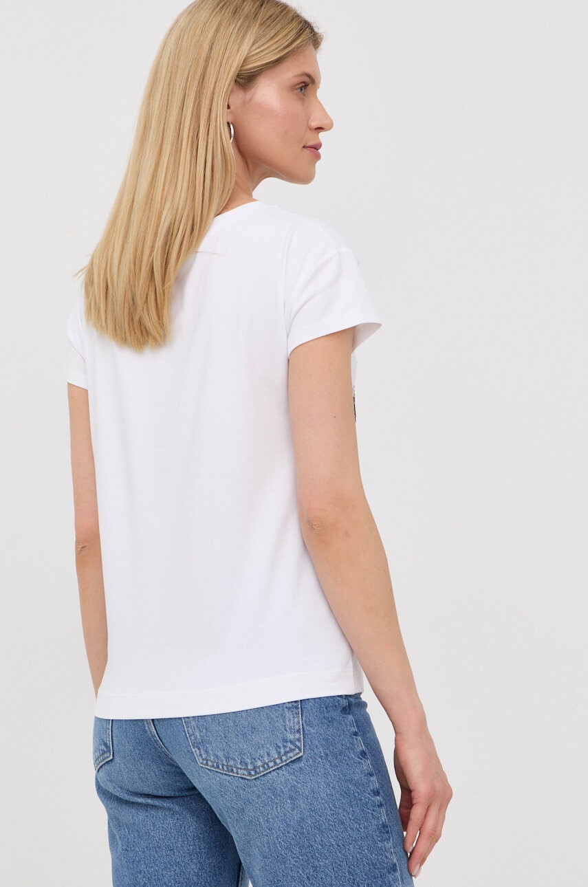 Love Moschino Тениска в бяло - Pepit.bg