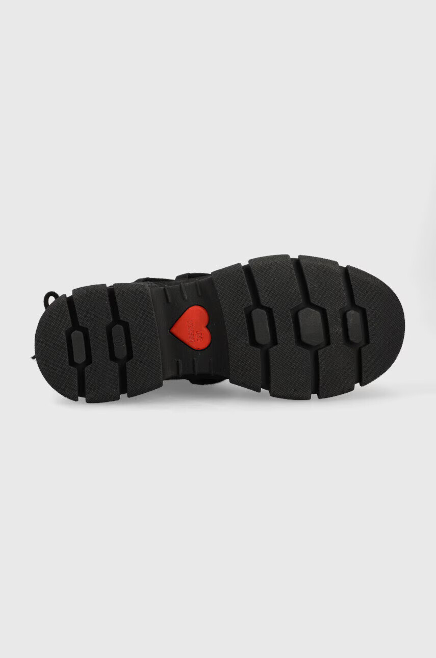 Love Moschino Велурени апрески в черно - Pepit.bg