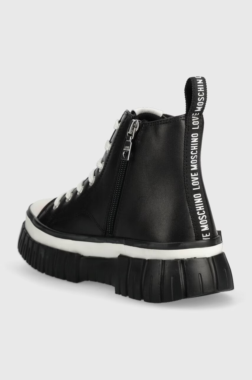 Love Moschino Високи кецове в черно JA15505G1HIA0000 - Pepit.bg