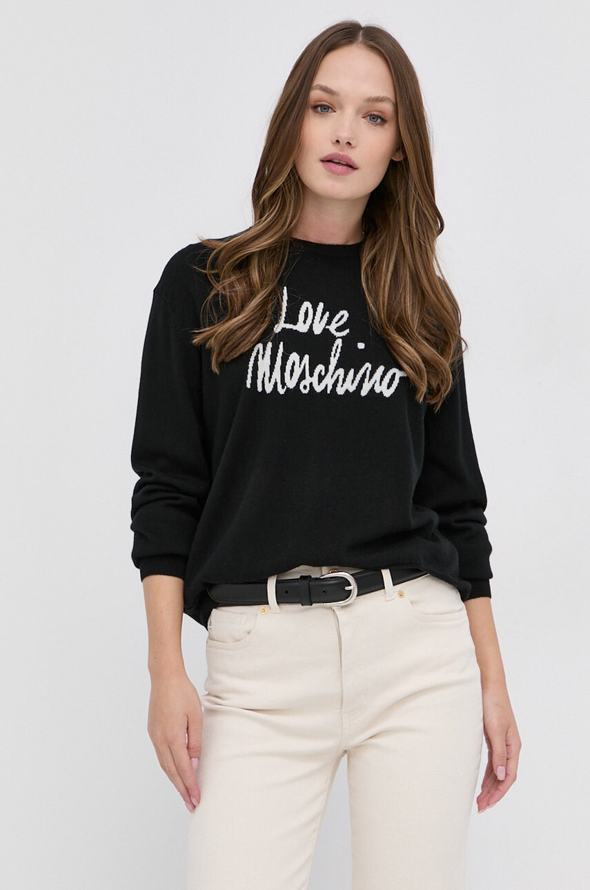 Love Moschino Вълнен пуловер - Pepit.bg