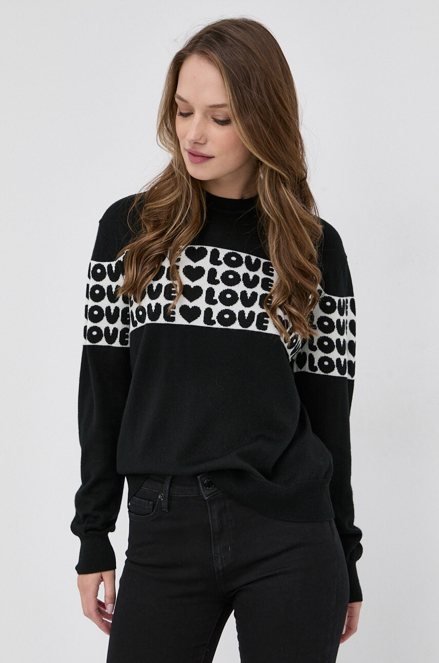 Love Moschino Вълнен пуловер - Pepit.bg