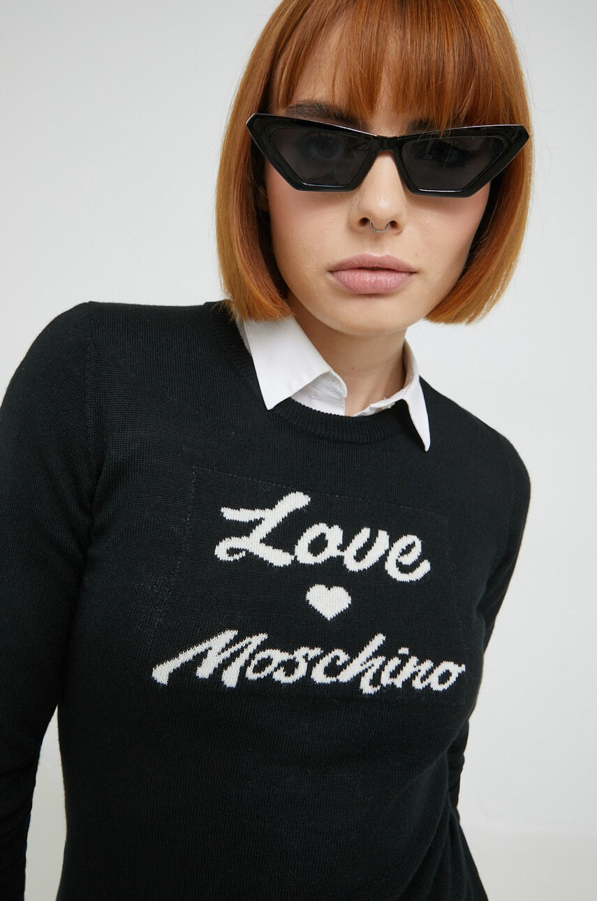 Love Moschino Вълнен пуловер - Pepit.bg