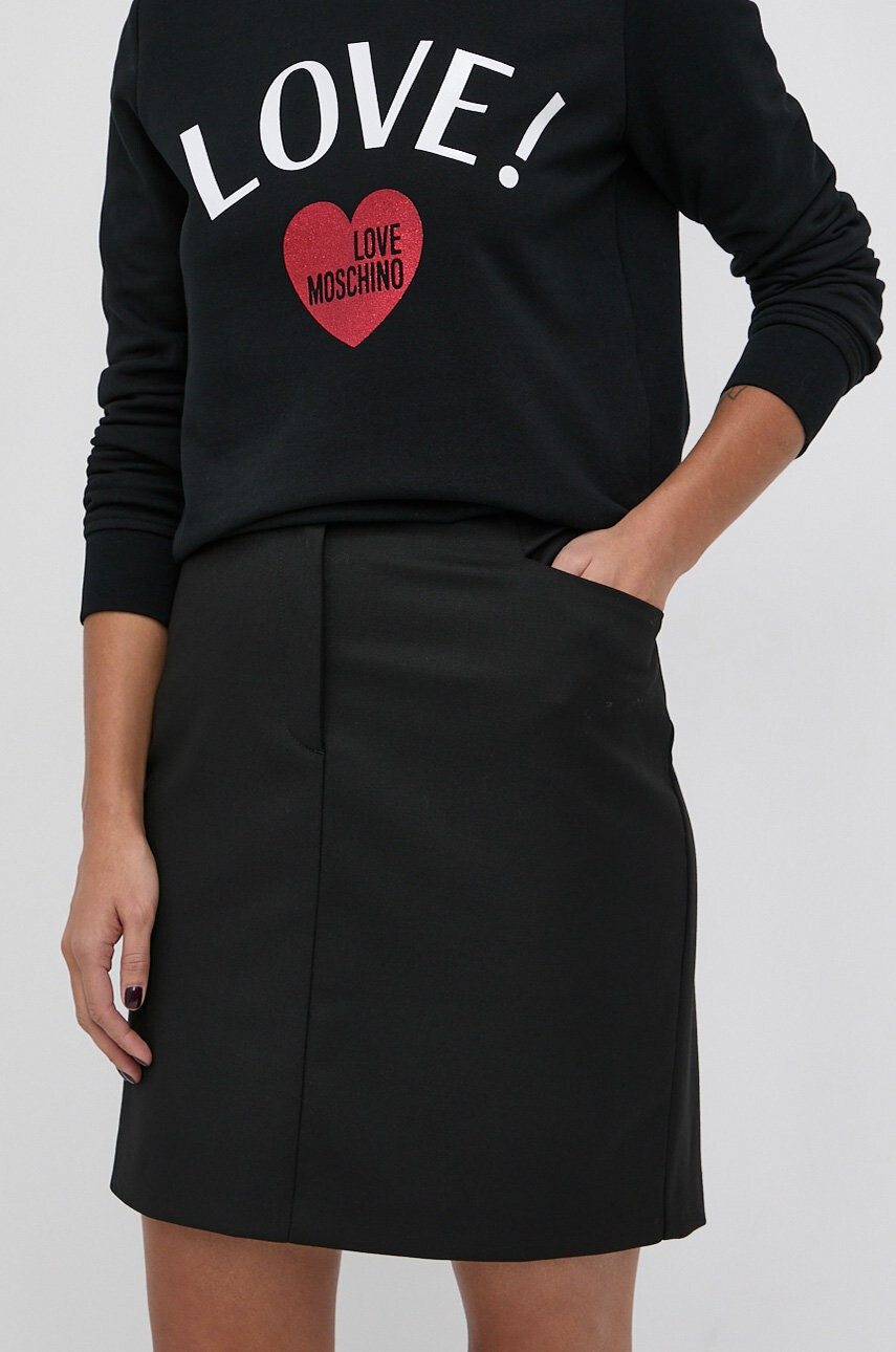 Love Moschino Вълнена пола - Pepit.bg
