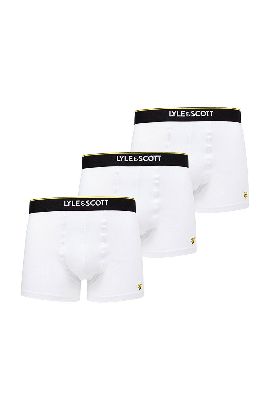 Lyle & Scott Боксерки (3-PACK) в бяло - Pepit.bg