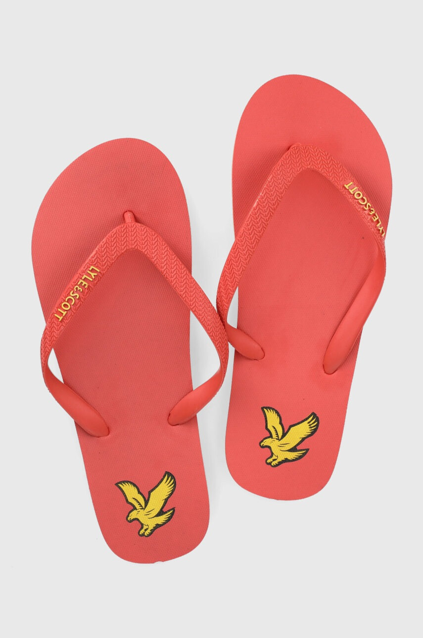 Lyle & Scott Джапанки мъжко в червено - Pepit.bg