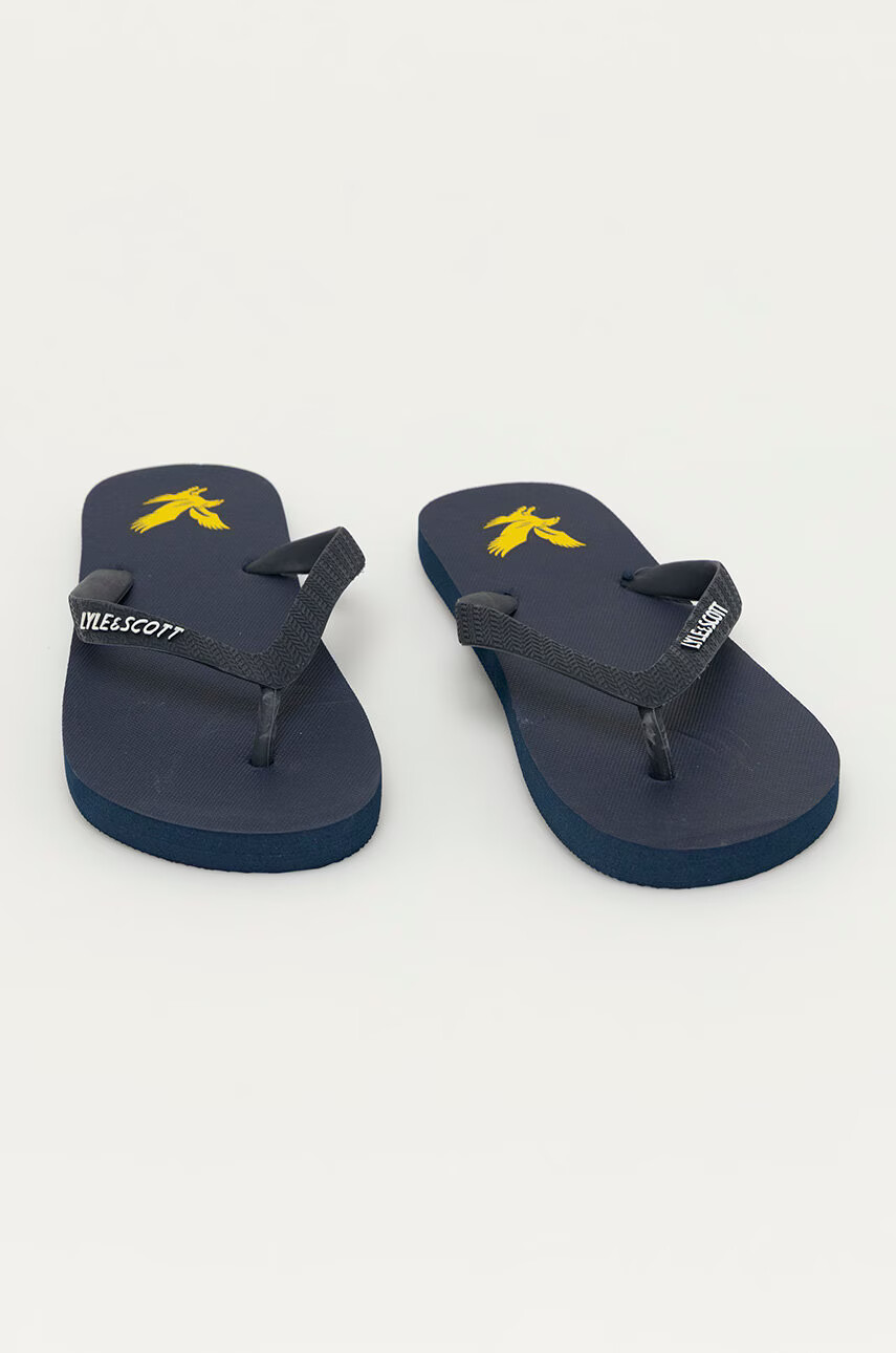 Lyle & Scott Джапанки мъжки в тъмносиньо - Pepit.bg