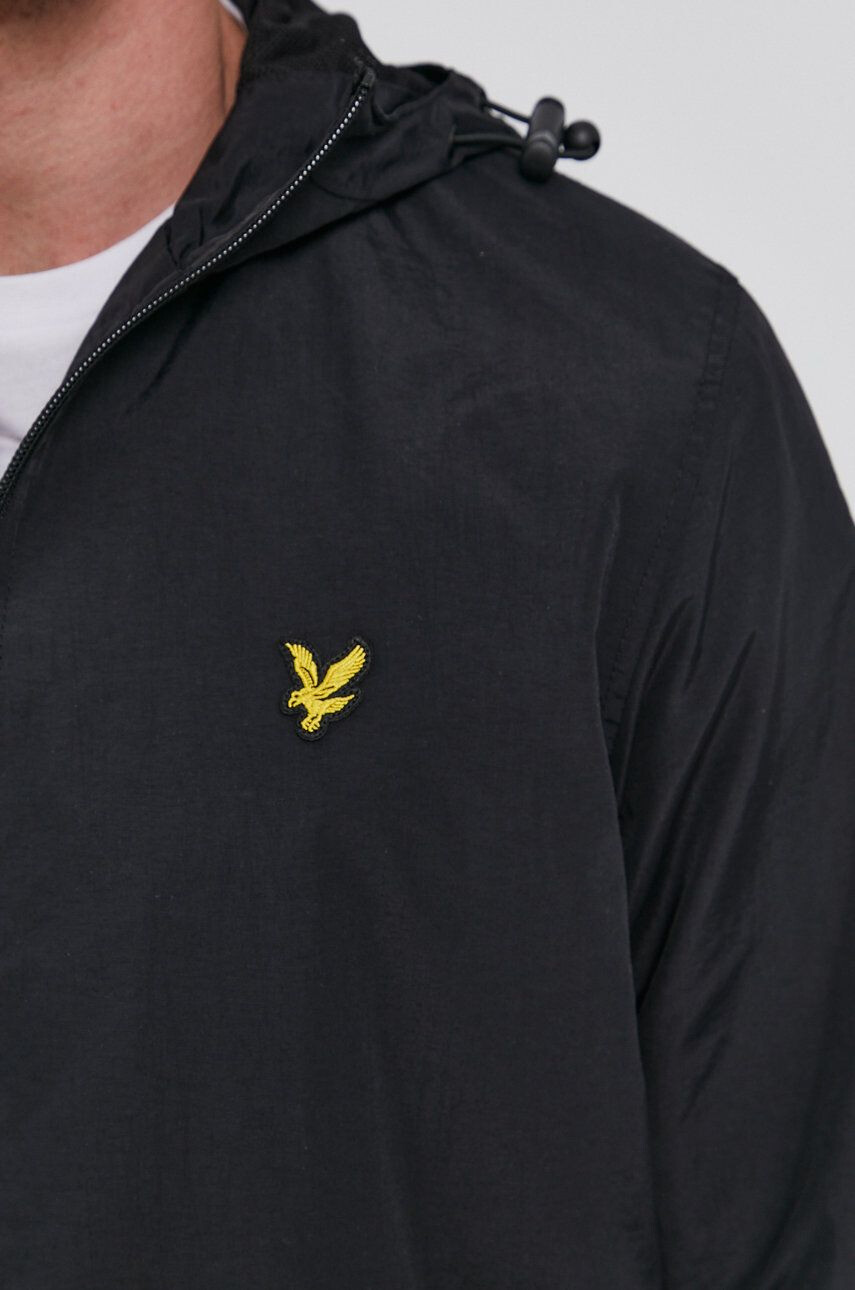 Lyle & Scott Яке мъжко в черно с преходна изолация - Pepit.bg