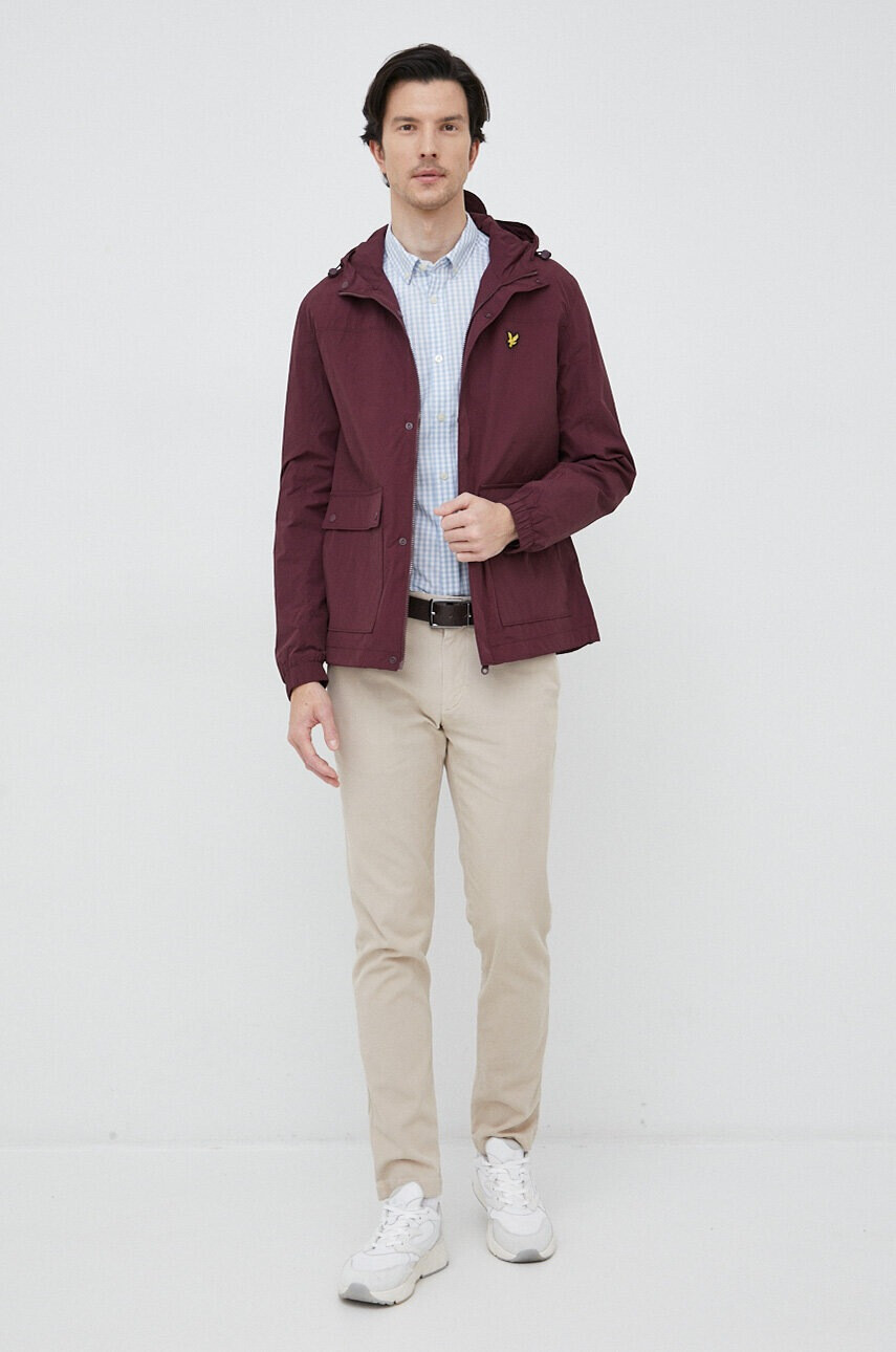 Lyle & Scott Яке в лилаво с преходна изолация - Pepit.bg