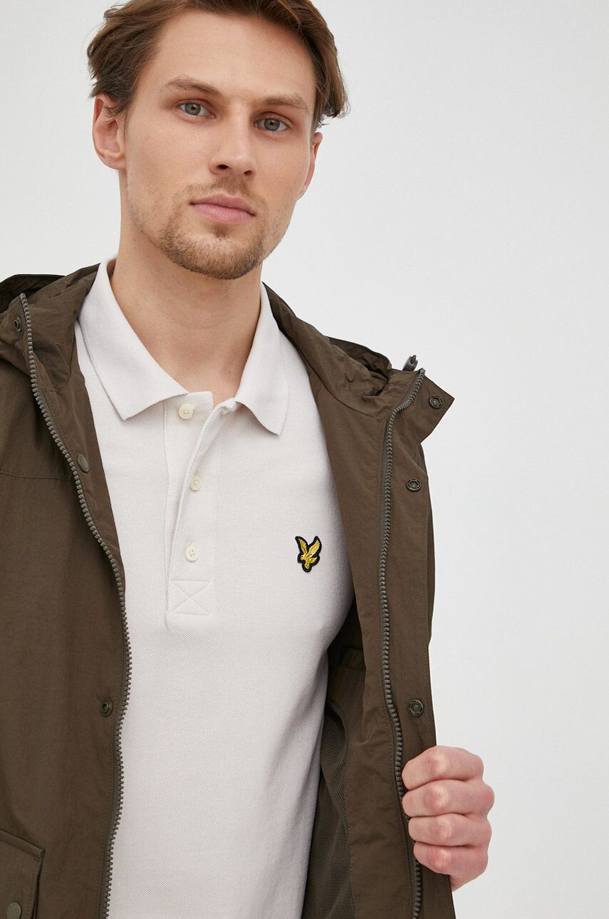 Lyle & Scott Яке мъжка в зелено с преходна изолация - Pepit.bg