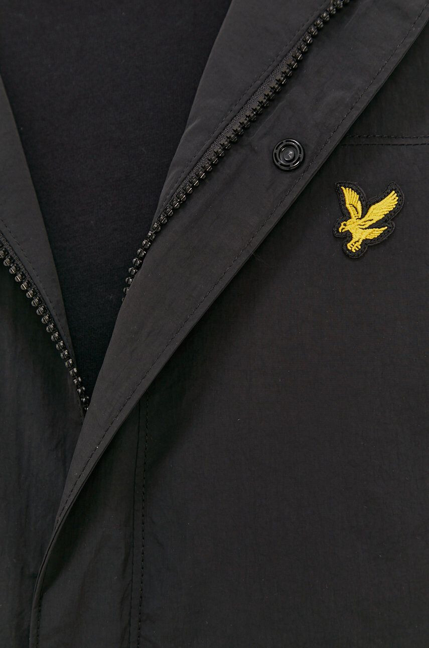 Lyle & Scott Яке мъжко в черно с преходна изолация - Pepit.bg