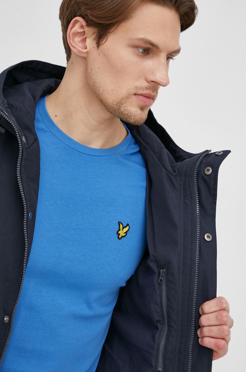 Lyle & Scott Яке мъжка в тъмносиньо с преходна изолация - Pepit.bg