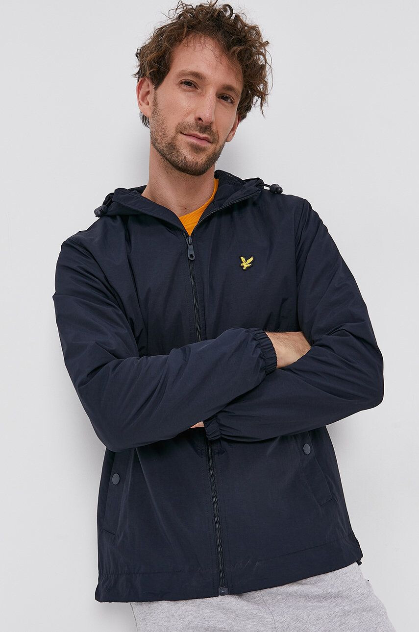 Lyle & Scott Яке мъжко в тъмносиньо с преходна изолация - Pepit.bg