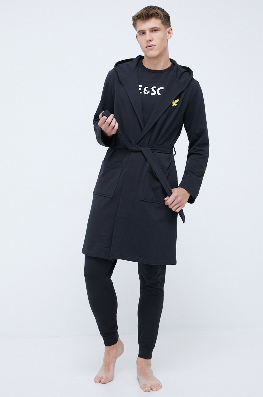Lyle & Scott Памучен халат Enzo - Pepit.bg