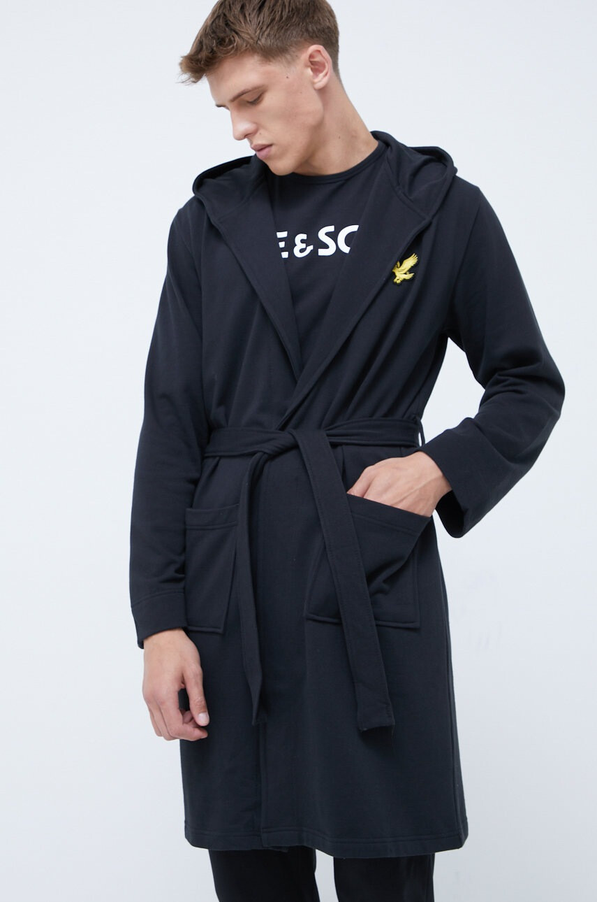 Lyle & Scott Памучен халат Enzo - Pepit.bg