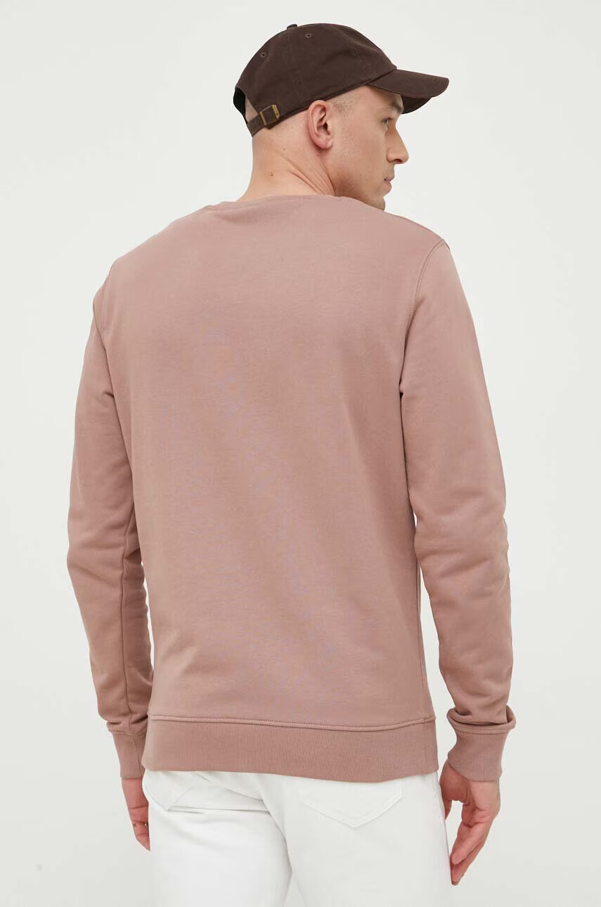 Lyle & Scott Памучен суичър в розово с апликация - Pepit.bg
