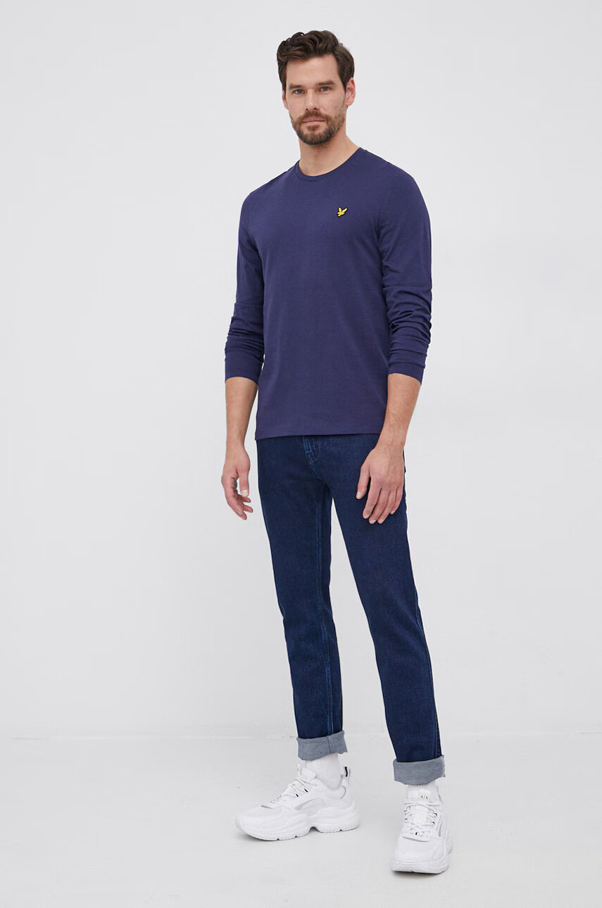 Lyle & Scott Памучна блуза с дълги ръкави - Pepit.bg