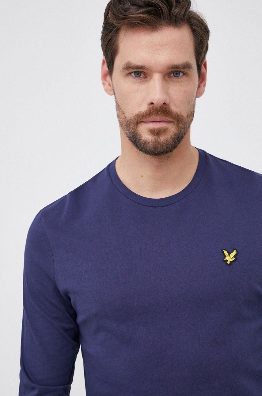 Lyle & Scott Памучна блуза с дълги ръкави - Pepit.bg