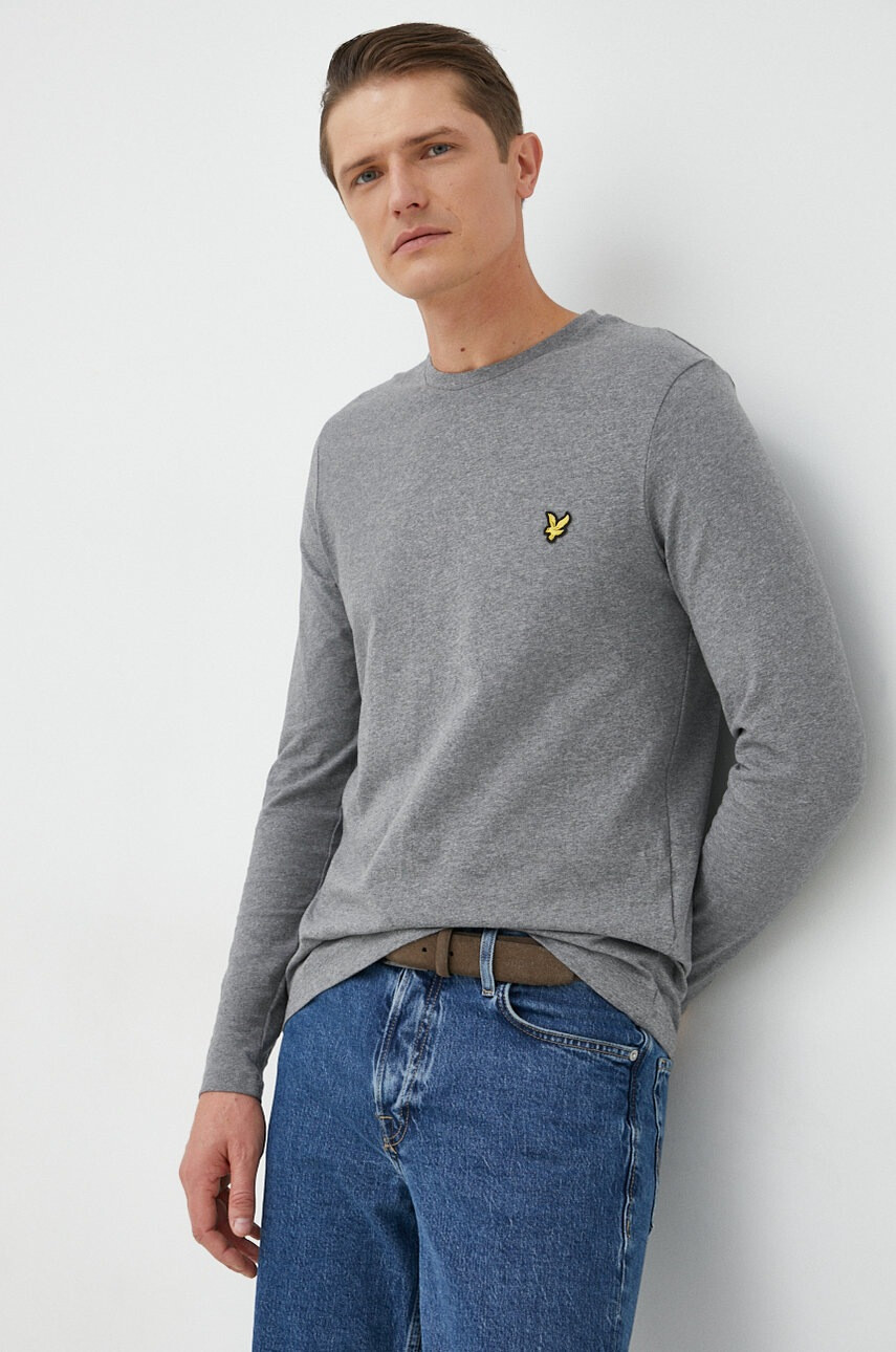 Lyle & Scott Памучна блуза с дълги ръкави - Pepit.bg