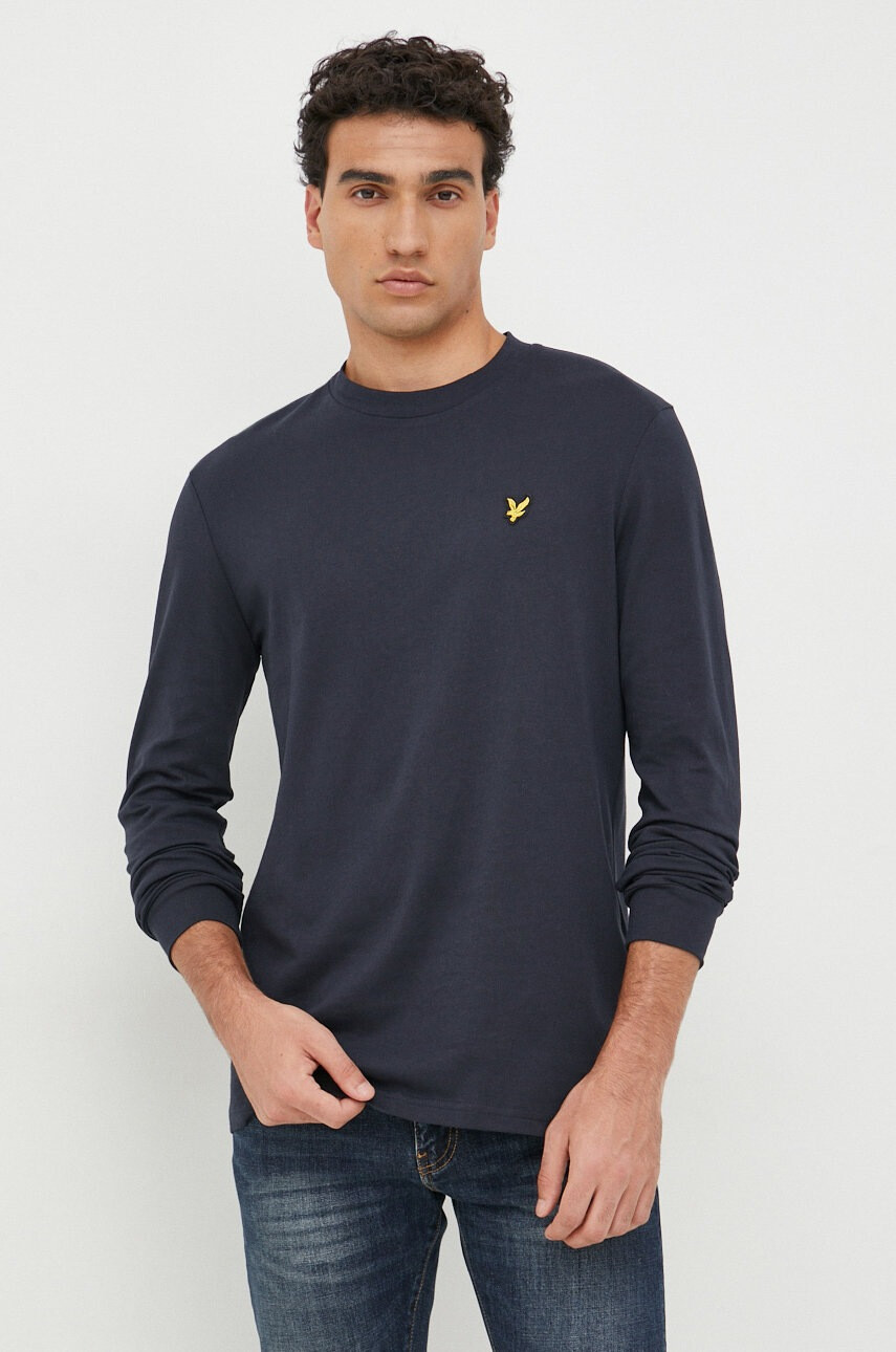 Lyle & Scott Памучна блуза с дълги ръкави - Pepit.bg