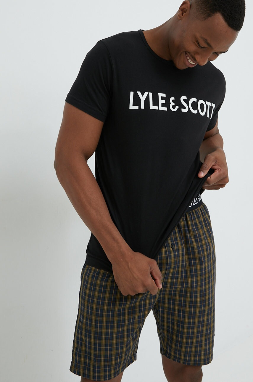 Lyle & Scott Памучна пижама - Pepit.bg
