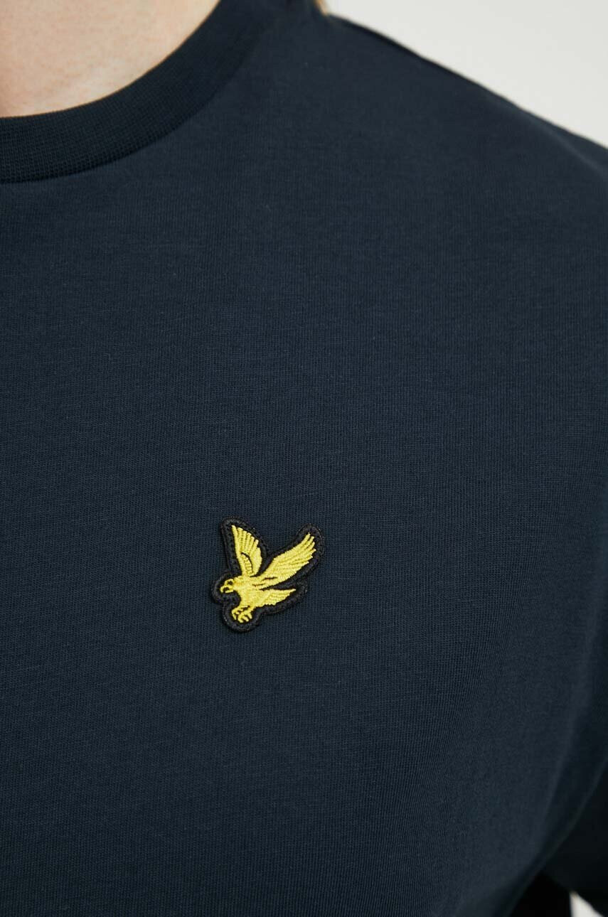 Lyle & Scott Памучна тениска в тъмносиньо - Pepit.bg