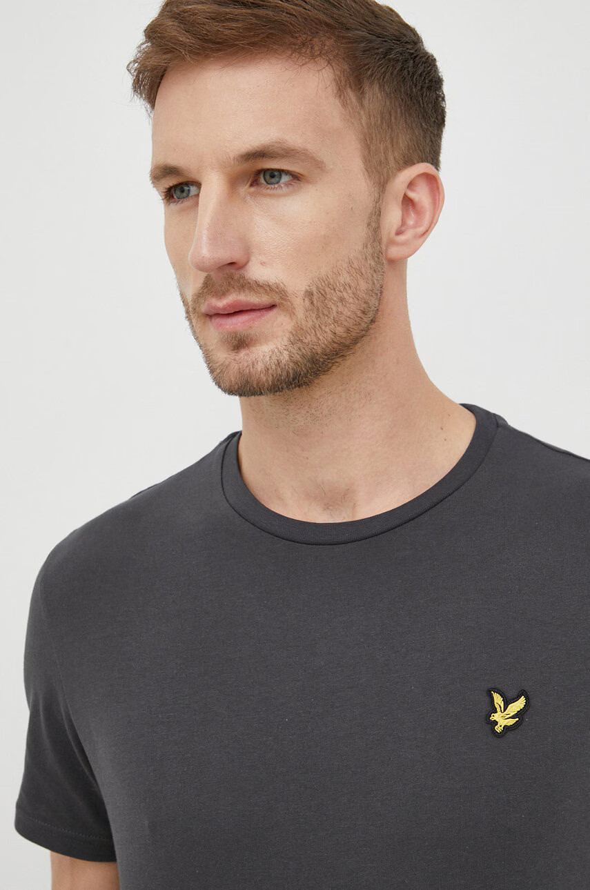 Lyle & Scott Памучна тениска в червено - Pepit.bg